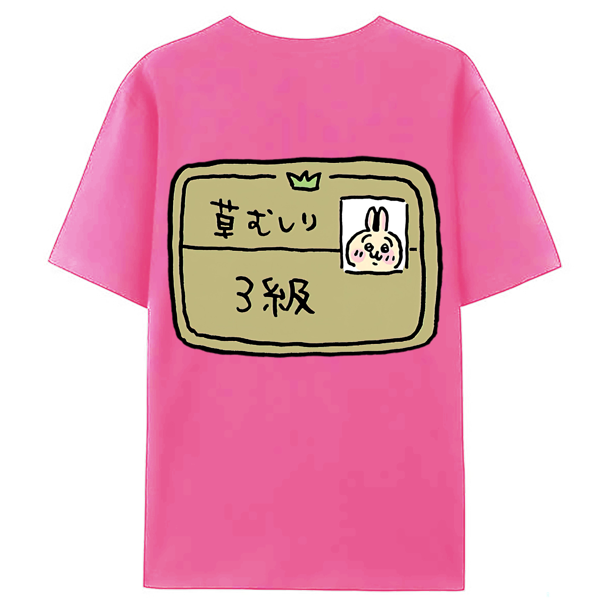 （画像用） ちいかわ うさぎ Chii-kawa usagi レディース半袖Tシャツ(バックプリント)
